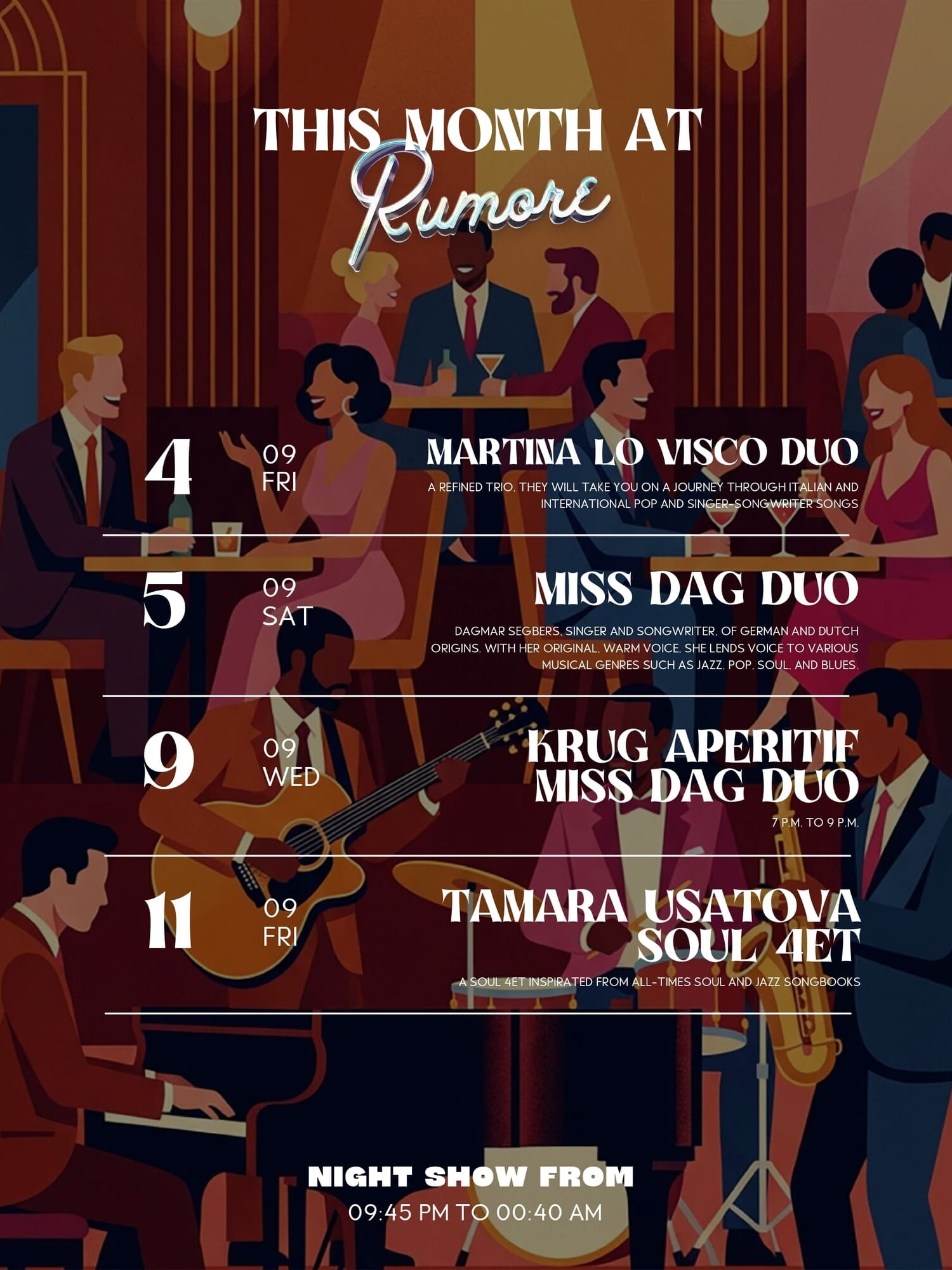 programma musicale settembre